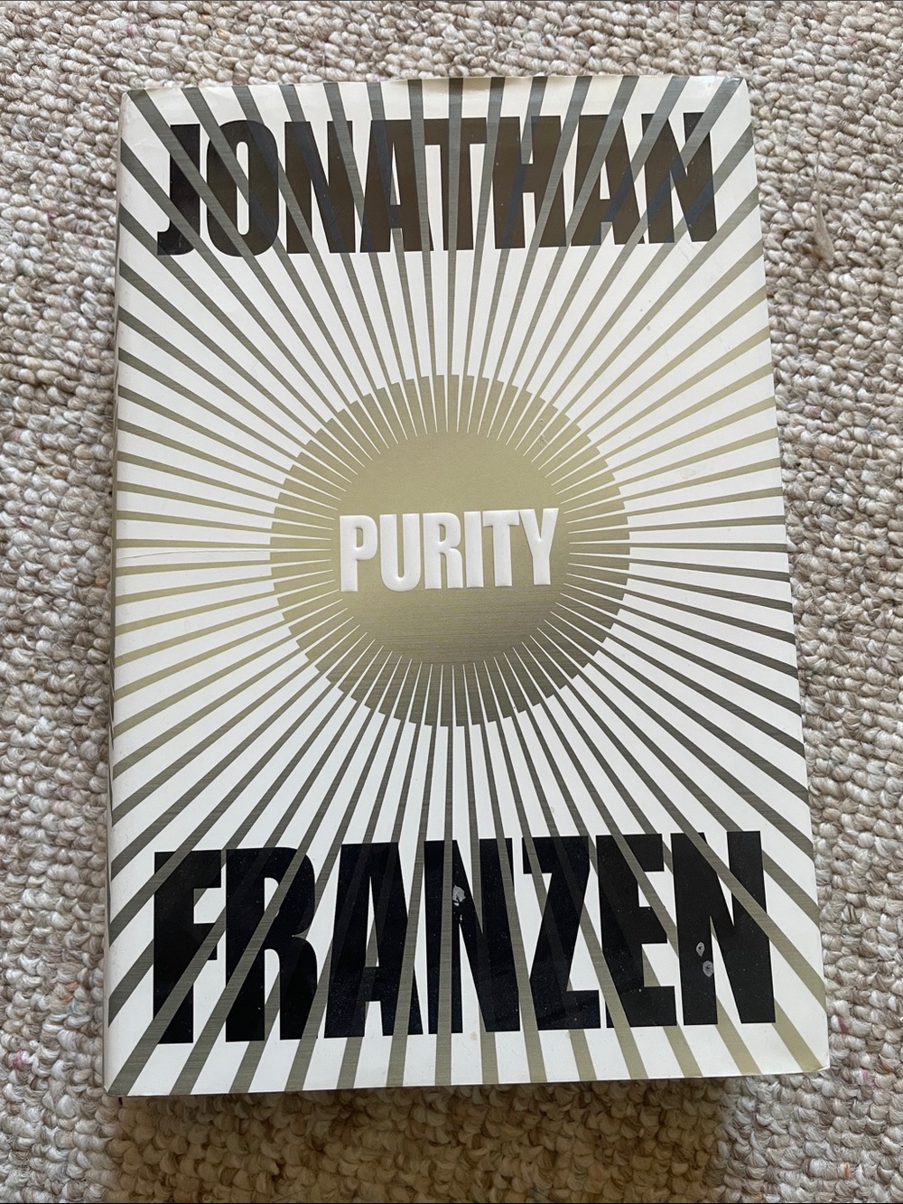 Purity by Jonathan Franzen — White and Gold Hardcover